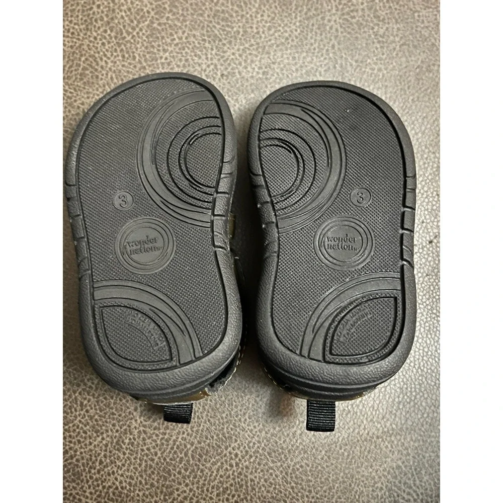 Wonder Nation Infant Fisherman Sandals Brown Size 3 Comfort Footbed‎